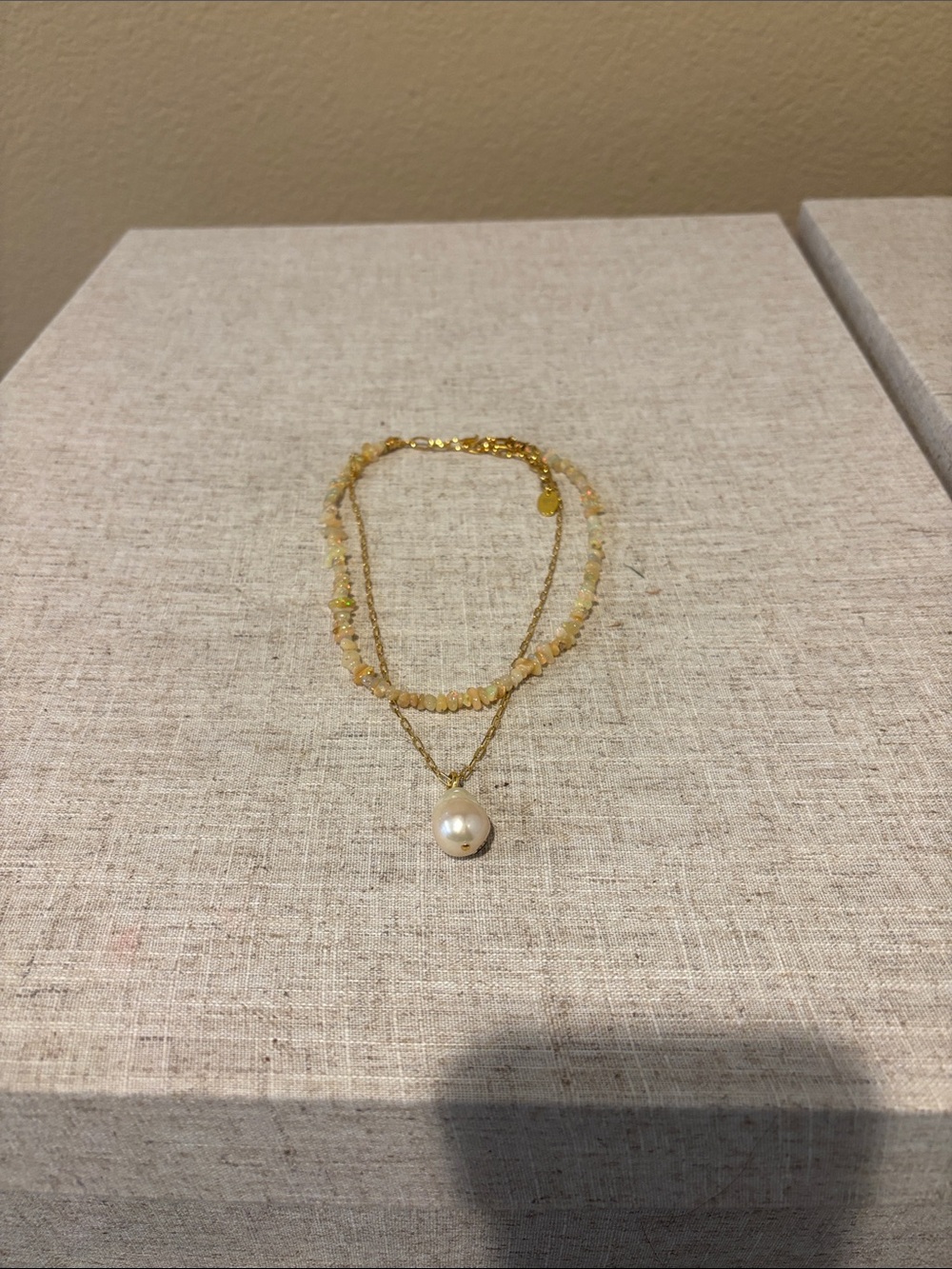 Lizzie Fortunato Semi Precious and Pearl necklace